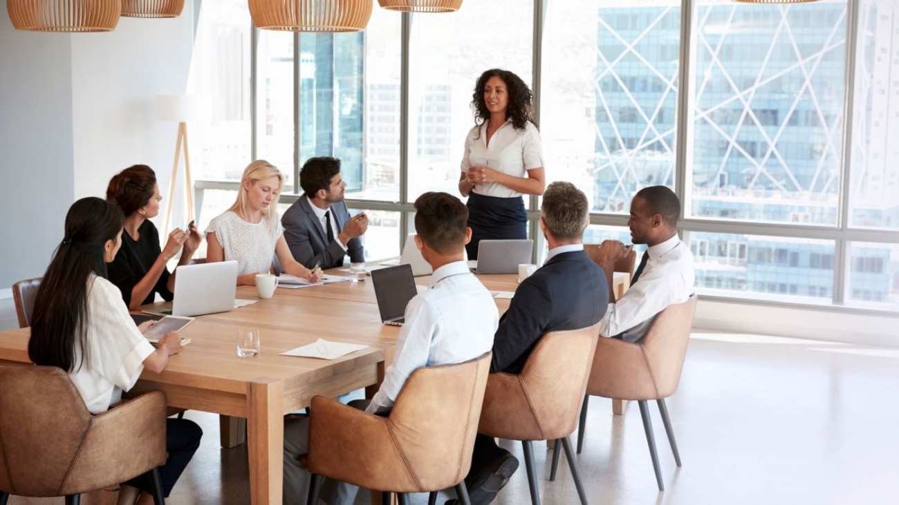 A photo of meeting room